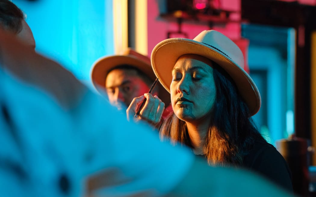 Raiha Maunsell gets some touch-ups