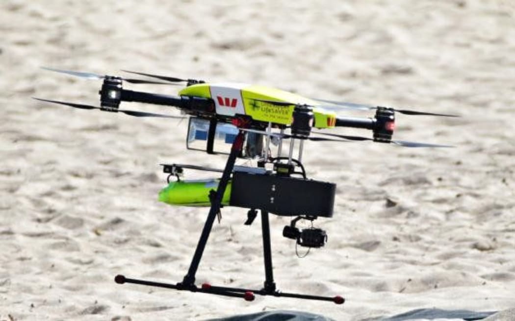The rescue drone used by lifesavers in New South Wales to rescue two teenagers from dangerous waters.