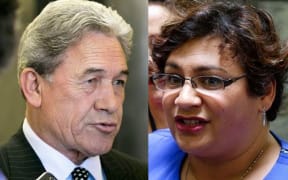 New Zealand First leader Winston Peters and Green Party co-leader Metiria Turei.