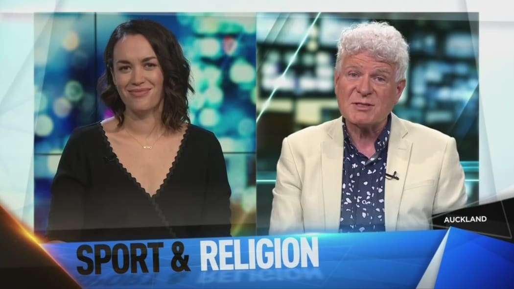 Religion expert Prof. Peter Lineham on TV3's the Project.