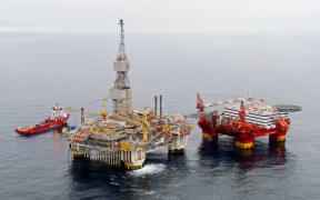 One of Statoil's rigs off the coast of Norway.