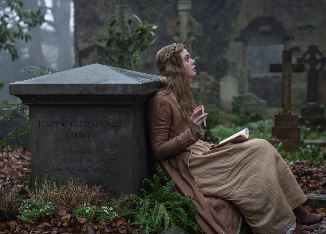Elle Fanning as Mary Shelley.