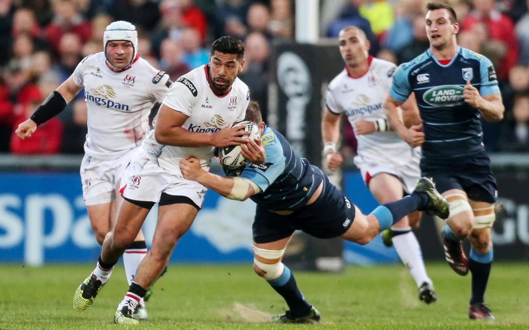 Charles Piutau on the attack for Ulster.