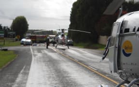 Fatal Car accident attended at Paengaroa by two BOP rescue helicopters.
