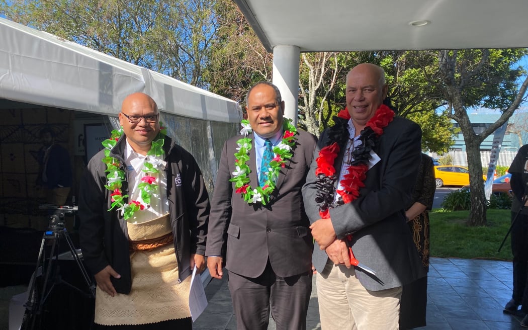 Speaking at the opening of the Fono's new home Sir Collin Tukuitonga (Right) acknowledged those who have passed and how far the Pasifika health service has come since it was first launched in 1987. August 2022