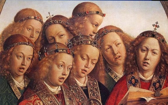 Detail from the Ghent Altarpiece, by Jan van Eyck