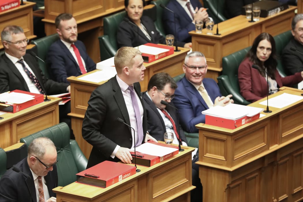 Labour MP Chris Hipkins in the House