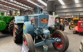 The 1950 LANZ Bulldog tractor, which is part of Allan Dippie's collection in Wanaka.