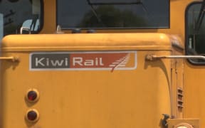 KiwiRail logo on train.