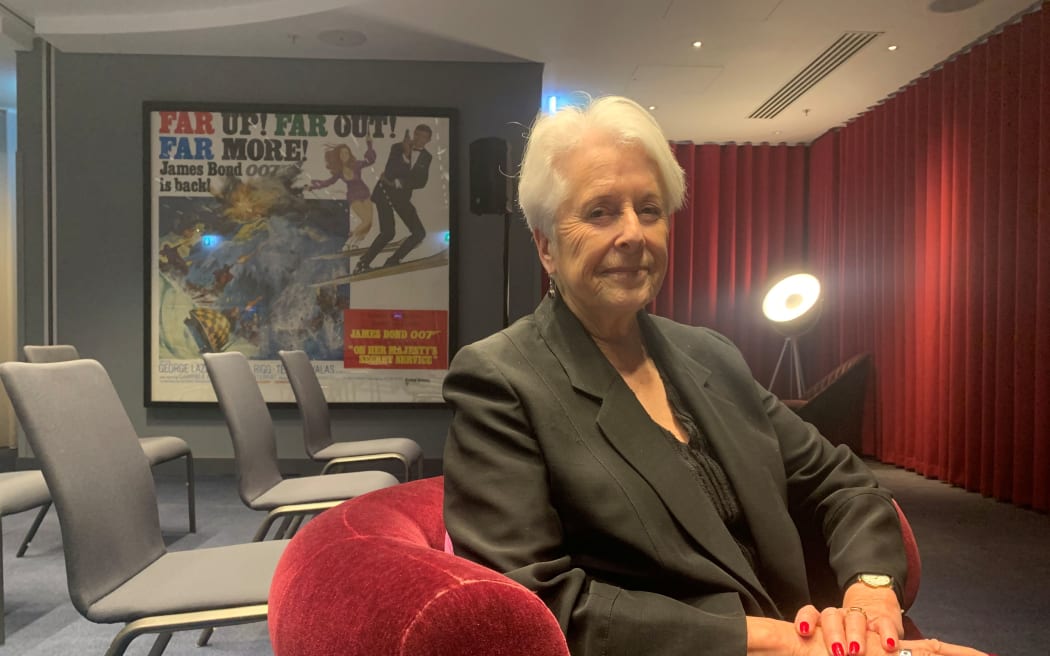 Dame Silvia Cartwright in the Studio One cinema at Sea Containers hotel in Southbank, London.