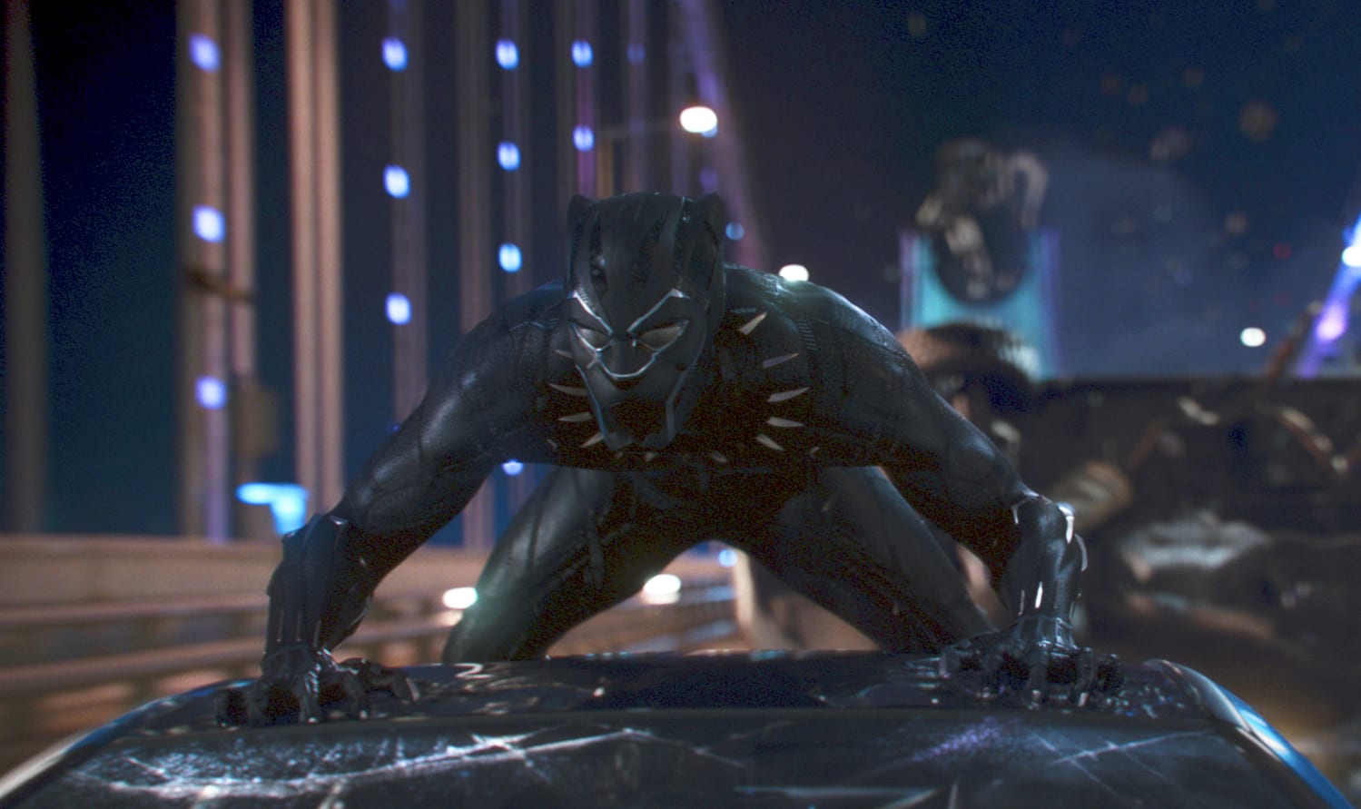 This image released by Disney shows a scene from Marvel Studios' "Black Panther."