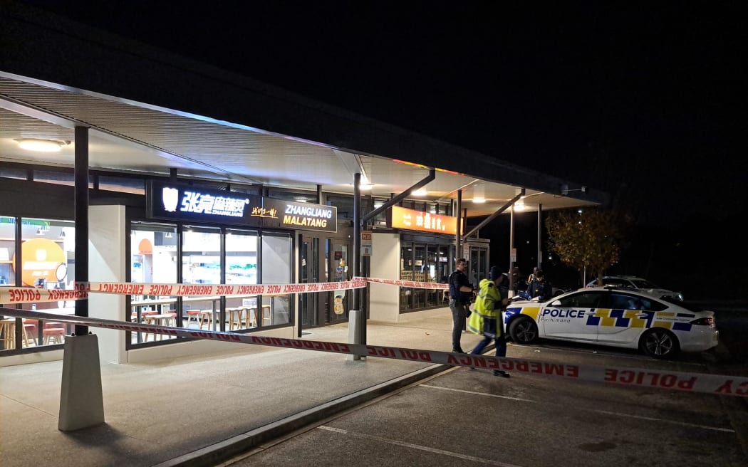 Police said an attacker went into several businesses on Corinthian Drive in Albany at about 9pm on 19 June and hit customers with a weapon.