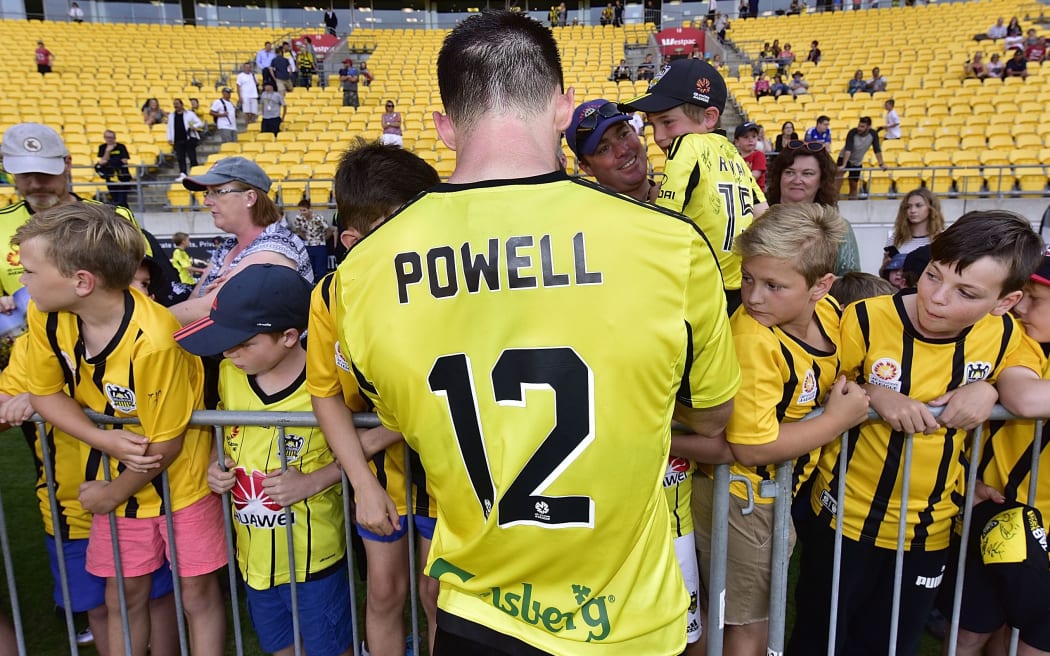 Blake Powell fired in four goals for the Wellington Phoenix.