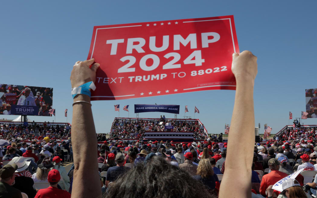 Trump rails against 'demonic forces,' 'Deep State' in Texas rally RNZ