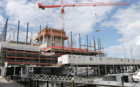 The Park Hyatt hotel under construction in Auckland.