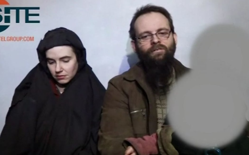 File video screenshot of Joshua Boyle and Caitlan Coleman while in captivity.