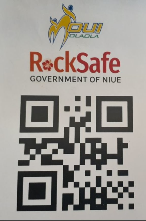 All visitors arriving in to Niue are given a 'Niue Travel Pass' and 'Rocksafe App' link to scan in to all businesses.