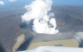 The Ambae volcano