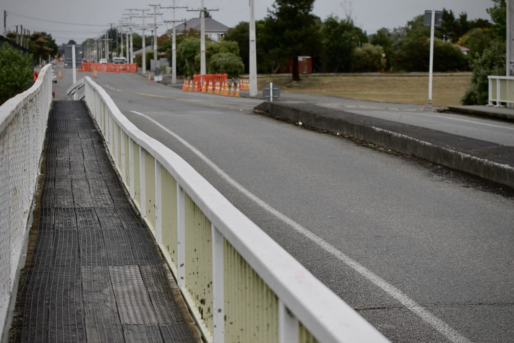 The southbound part of Masterton's Colombo Bridge, which spans the Waipoua River, is visibly slumping and has been fitted with a monitoring system to alert the council should it slump further before it can be repaired.