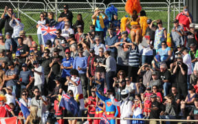 The crowd at the Speedway Grand Prix at Western Springs, April 2014.