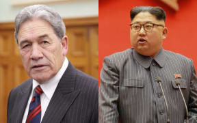 Winston Peters, left, will meet with 20 other countries to discuss North Korea