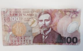The fake banknote used in an Auckland supermarket.