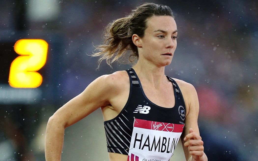 New Zealand's Nikki Hamblin competes in the Women's 800m semi-finals at the 2014 Glasgow Commonwealth Games.
