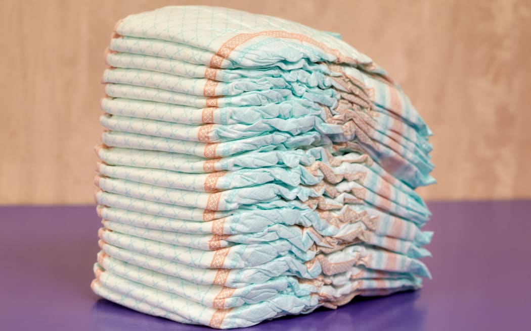 Stack of nappies. 24 Jan 2019