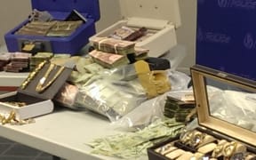 Some of the cash seized in Operation Genoa.