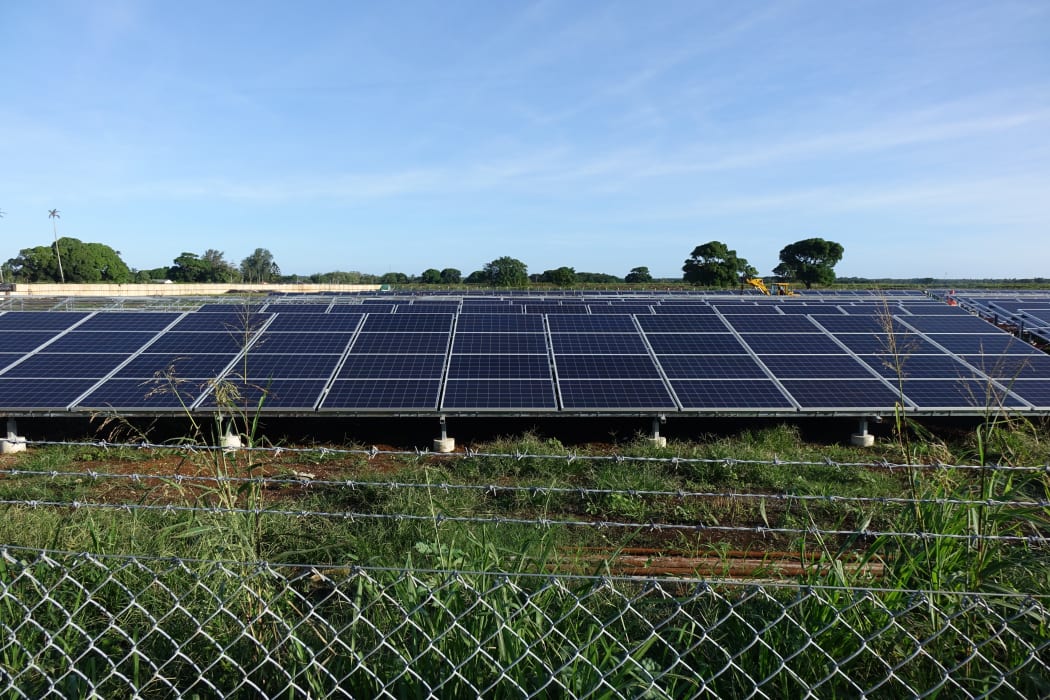 Tonga solar panels at Tofoa