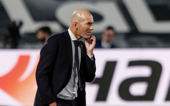Real Madrid coach Zinedine Zidane.