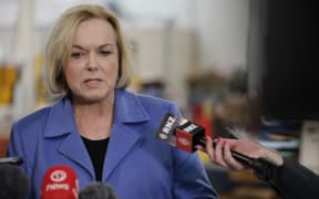 Judith Collins talking to media on 10 August 2020