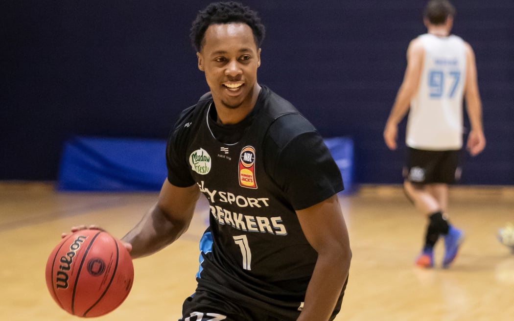 Scotty Hopson in action during a New Zealand Breakers basketball training session held on Aucklandâs North Shore on the 17th October 2019. 
Credit; Peter Meecham/ www.photosport.nz
