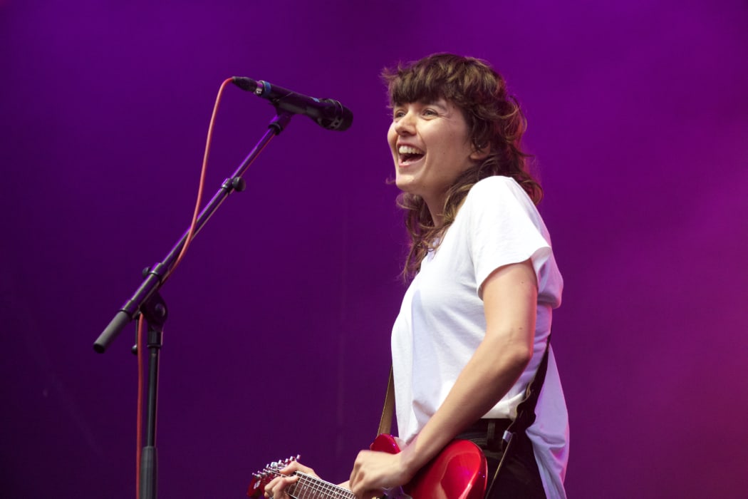 Courtney Barnett performing at Laneway 2019
