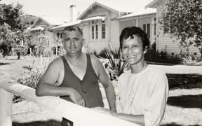 Sir Graham Latimer and his wife, Emily, in 1987