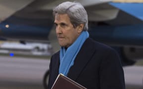 John Kerry at Jacksonville International Airport, Florida, in 2017