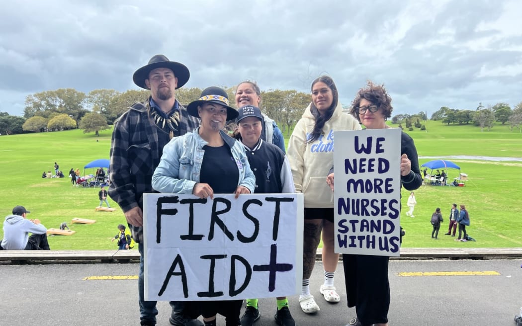 Auckland nurses attend rally over pay, conditions