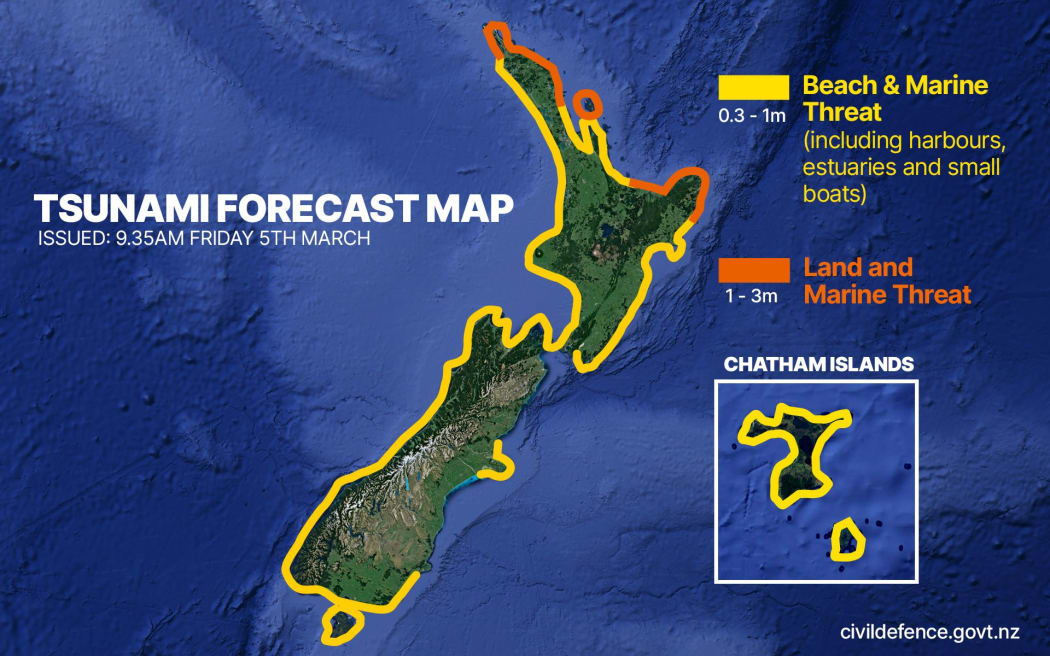 Earthquakes and tsunami threats in New Zealand How Friday unfolded