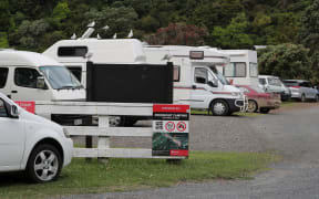 Freedom campers at Kowharewa Bay, on the Tutukaka coast. 31 December 2018 Northern Advocate Photograph by John Stone