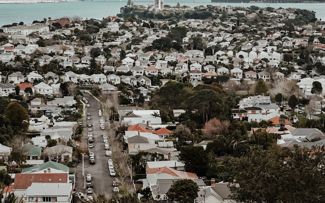 Houses in Devonport on Auckland's North Shore.