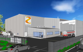 An artist's impression of Z Energy's proposed biofuels plant at Wiri.