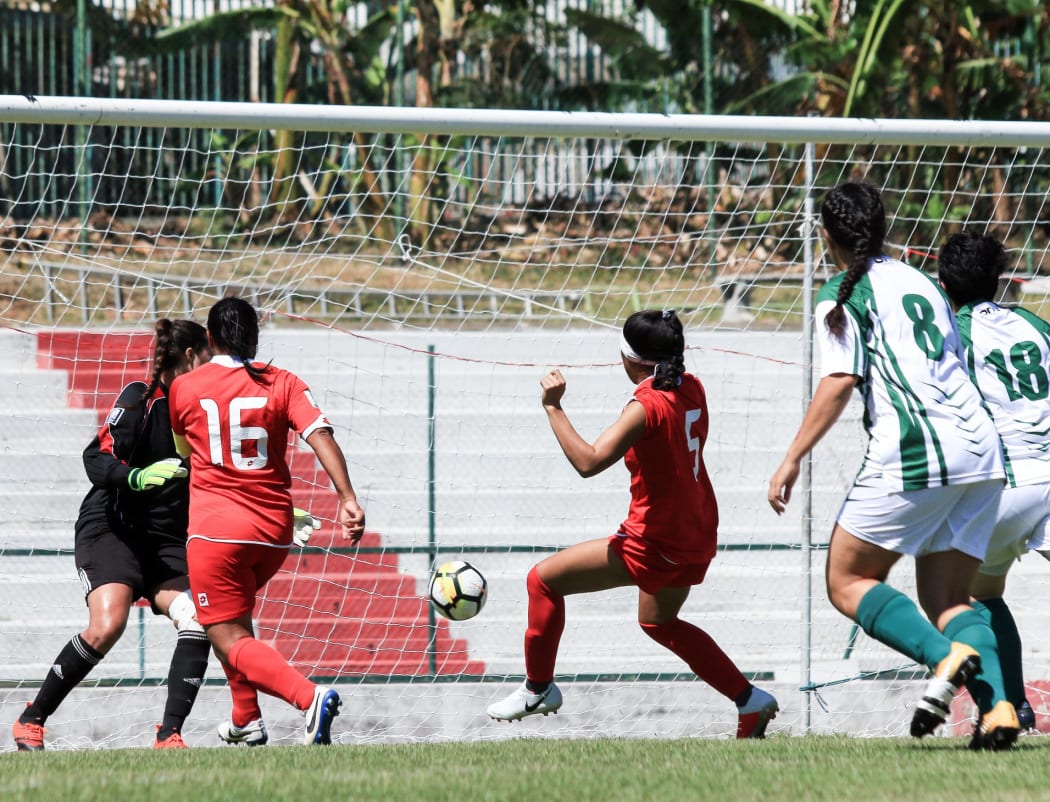 Laveni Vaka (5) scored the only goal of the game.