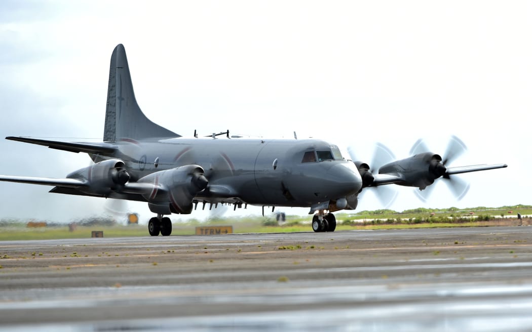 A Royal New Zealand Air Force P-3K2 Orion aircraft