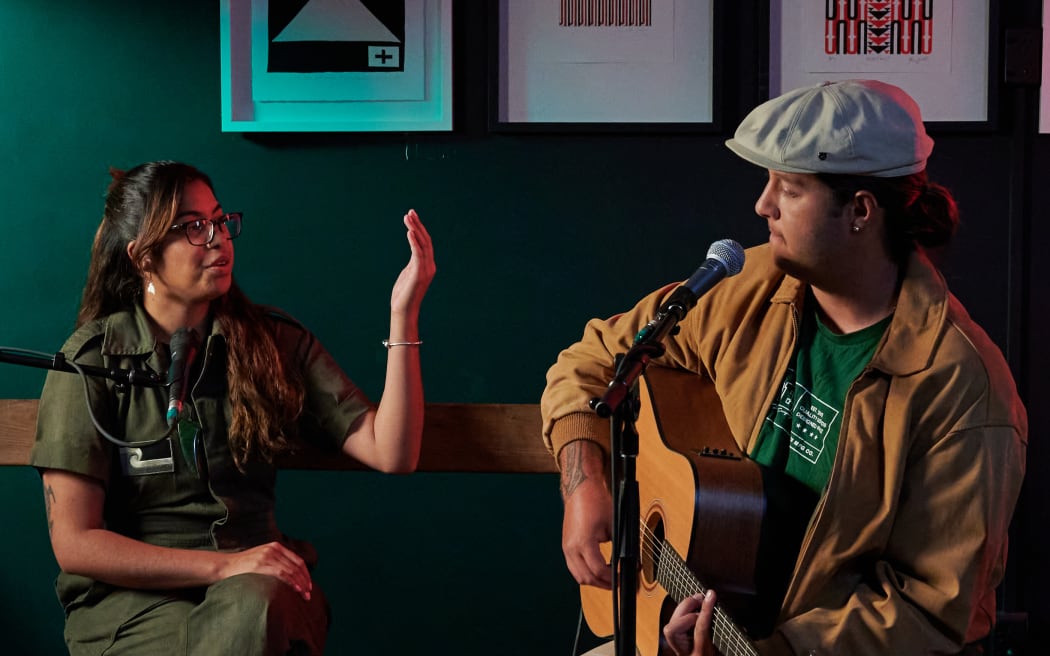 Rachel on the barber's bench
