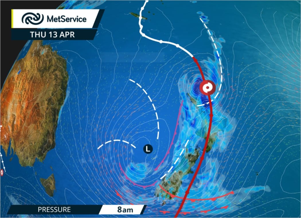 MetService is expecting Cyclone Cook to affect the country early on Thursday.