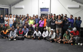 Solomon Islands seasonal workers in Bleinheim, New Zealand. 2020