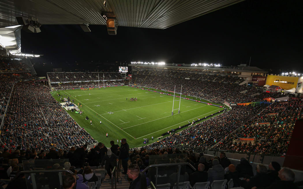 มุมมองทั่วไปของ Eden Park ก่อนการทดสอบ Bledisloe Cup ปี 2021