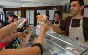 Ice creams are in hot demand at 'Duck Duck' in Christchurch Botanic Gardens