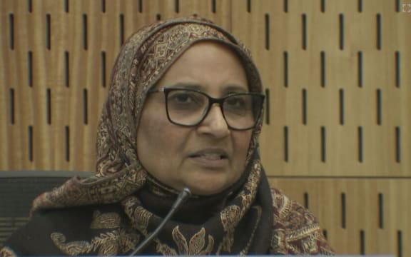 Saira Patel gives evidence to the First Phase Inquest into the deaths of the 51 worshippers resulting from the 2019 Christchurch Terror Attacks (December 2023).