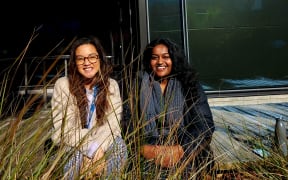 Nikki Singh (R) and Lovely Dizon (L) on their involvement in the Youth19 report on East and South Asian students in Aotearoa